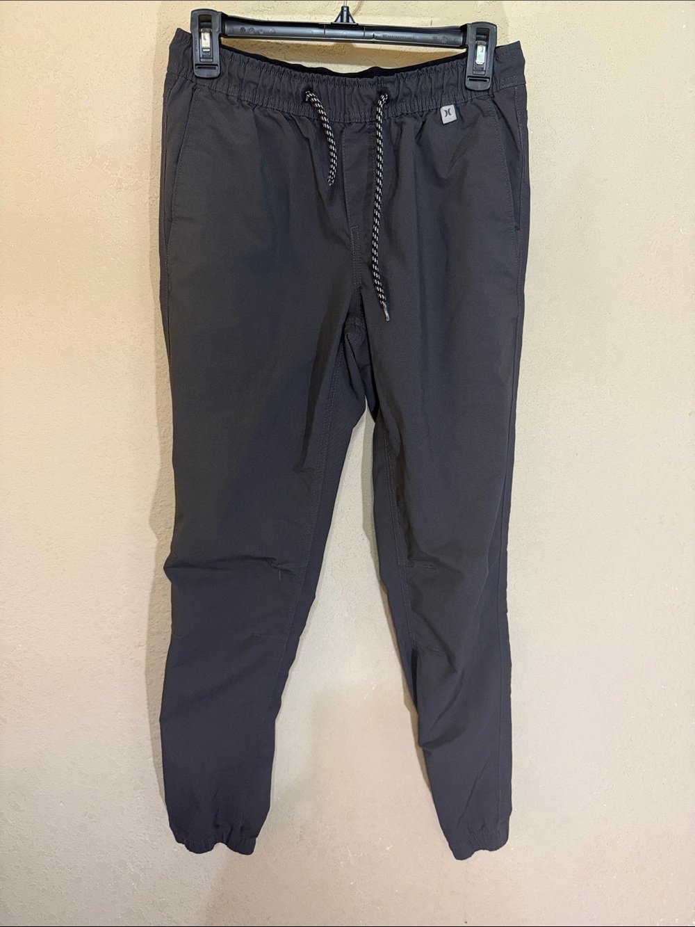 Hurley Black Drawstring Jogger Pants